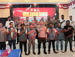 Polres Halmahera Timur dan Insan Pers Gelar Penandatanganan dan Deklarasi Pilkada Damai
