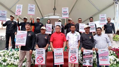 Bawaslu Pulau Morotai Deklarasikan Tolak Politik Uang dan Isu Sara