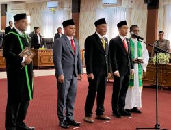 Tiga Pimpinan DPRD Morotai Periode 2024-2029 Dilantik