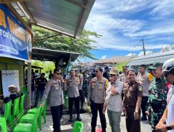 Patroli Skala Besar, Tim Pamatwil Polda Maluku Utara Pantau Sejumlah TPS di Halut