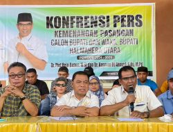 Piet-Kasman Deklarasi Kemenangan Pilkada Halmahera Utara 2024