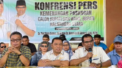 Piet-Kasman Deklarasi Kemenangan Pilkada Halmahera Utara 2024