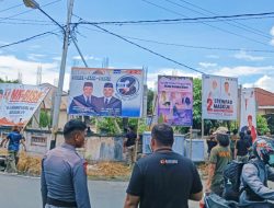 Alat Peraga Kampanye di Halmahera Utara Mulai Ditertibkan
