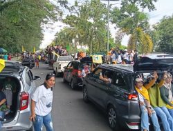 Ribuan Pendukung Piet-Kasman Gelar Konvoi Kemenangan