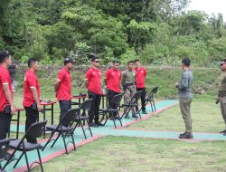 Brimob Polda Maluku Utara Lakukan Uji Kelayakan Anggota Gunakan Senpi
