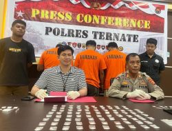 Awal Tahun 2025, Polisi Tangkap 5 Pengguna dan Pengedar Narkoba di Ternate