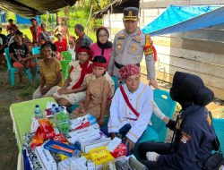 Polres Haltim Gelar Baksos dan Pemeriksaan Kesehatan Warga Suku Pedalaman Halmahera