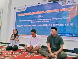 Peringati 25 Tahun, Ombudsman Gelar Diskusi dan Bukber dengan Jurnalis di Maluku Utara