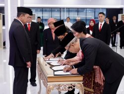 Menteri ATR/BPN Lantik 31 Pejabat Struktural, Tegaskan Pentingnya Rotasi Berkala
