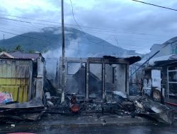Polisi Dalami Penyebab Kebakaran Ruko di Ternate