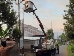 Dishub Lakukan Perbaikan Fasilitas PJU di Kecamatan Ternate Utara