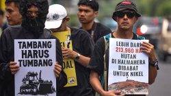 Massa Aksi Desakan Hentikan Kriminalisasi 11 Warga Adat Maba Sangaji