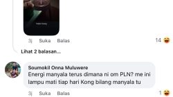 PLN Tobelo ‘Dikeroyok’ Netizen Lantaran Pemadaman Beruntun