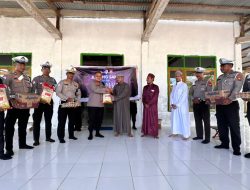 Rayakan HUT Polantas ke-70, Polres Taliabu Berbagi Paket Sembako