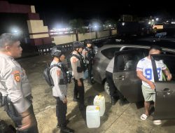 Polres Haltim Razia Kendaraan yang Bawa Mihol