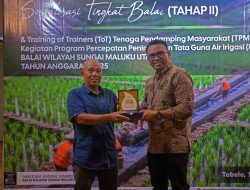 BWS Malut Berikan Award kepada Penerima Manfaat P3-TGAI sebagai Upaya Mendukung Swasembada Pangan