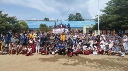 TEP Kementrans-UI Gelar Sekolah Siaga Bencana, Ratusan Siswa di Morotai Belajar Padamkan Api