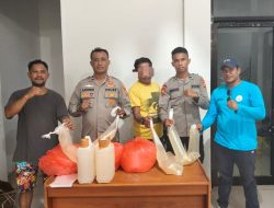 Polisi Sita Ratusan Liter Captikus di Kapal Cantika Lestari 09C