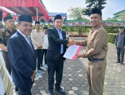 Sekda Haltim Serahkan Izin Operasional Madrasah Usai Pimpin Upacara HAB ke-80 Kemenag