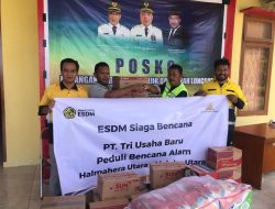 PT Tri Usaha Baru Salurkan Bantuan Logistik untuk Korban Banjir di Halmahera Utara