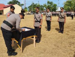 Agus Sudarsono Resmi Jabat Kasat Lantas Polres Morotai
