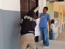 Hak Pekerja Belum Dibayar, Dua RKB SMAN 1 Taliabu Dipalang, Ini Penjelasan Kepsek