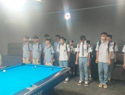 Puluhan Pelajar Terjaring Razia Saat Main Biliar di Jam Sekolah, Polisi Tegur Pemilik Usaha