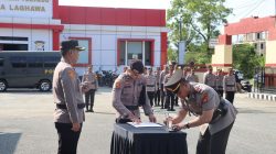Kapolres Halmahera Timur Pimpin Sertijab Kapolsek Wasile Selatan