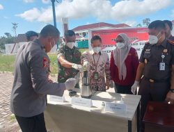 Kejari Taliabu Musnahkan Sejumlah Barang Bukti Tindak Pidana