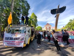Sopir Truk se-Halmahera Demo di Kantor Gubernur, Tuntut Kelangkaan Biosolar Segera Diatasi