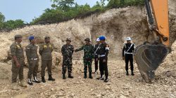 Tentara Tertibkan Lokasi Galian C Ilegal di Morotai