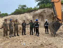 Tentara Tertibkan Lokasi Galian C Ilegal di Morotai