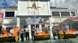 Kejari Ternate Musnahkan 2,32 Kilogram Ganja dan 140,3556 Gram Sabu