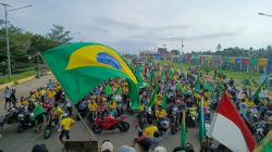 Ribuan Fans Brasil di Morotai Gelar Konvoi Jelang Laga Melawan Haiti
