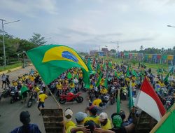 Ribuan Fans Brasil di Morotai Gelar Konvoi Jelang Laga Melawan Haiti