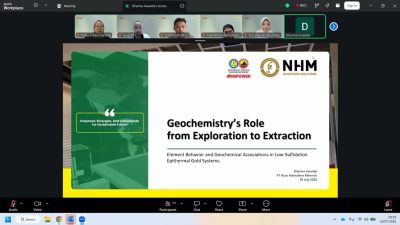 NHM Gandeng MGEI-SC UNG Bahas Peran Geokimia dalam Industri Pertambangan