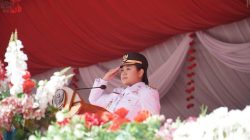 Momen Bupati Taliabu Sashabila Mus Jadi Inspektur Upacara HUT ke-81 RI