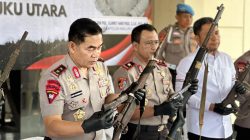 Polda Malut Terima 32 Senjata Api Ilegal dan 358 Butir Amunisi dari Masyarakat