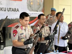 Polda Malut Terima 32 Senjata Api Ilegal dan 358 Butir Amunisi dari Masyarakat