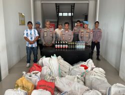 Polisi Sita Ribuan Mihol di Pulau Taliabu