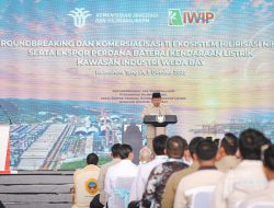 IWIP Memasuki Babak Baru Hilirisasi Nikel, Presiden RI Luncurkan 11 Proyek dan Lepas Ekspor Perdana Baterai EV