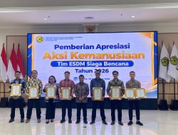 NHM Terima Penghargaan Aksi Kemanusiaan Tim ESDM Siaga Bencana 2026