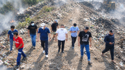 Wali Kota Ternate Instruksi Perumda Ake Gaale Siagakan Sumber  Air Tangani Kebakaran TPA